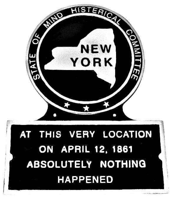 New York State Plaque 1861, Marker