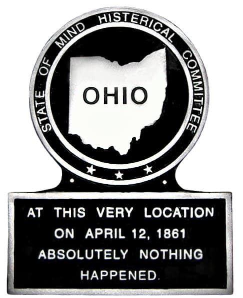 Ohio State Plaque 1861, Marker
