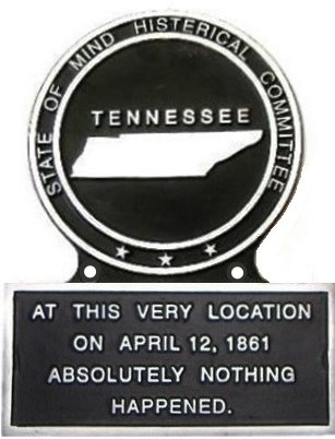 Tennessee State Plaque 1861, Marker
