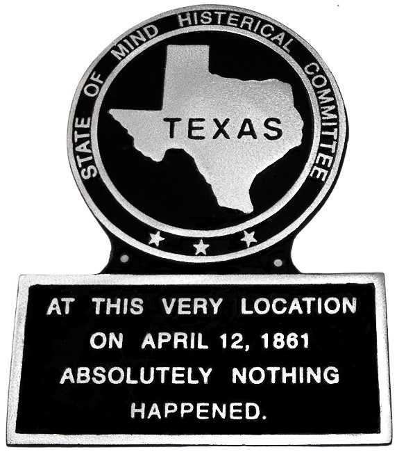 Texas State Plaque 1861, Marker